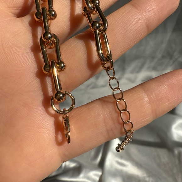 ✨ Just In gold color plated Women’s adjustable  brands model Chain bracelet - Picture 3 of 8